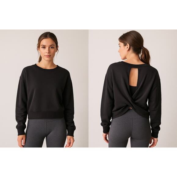 4 for $10 Open Back Yoga Shirt Soft M Oversized - Picture 1 of 5